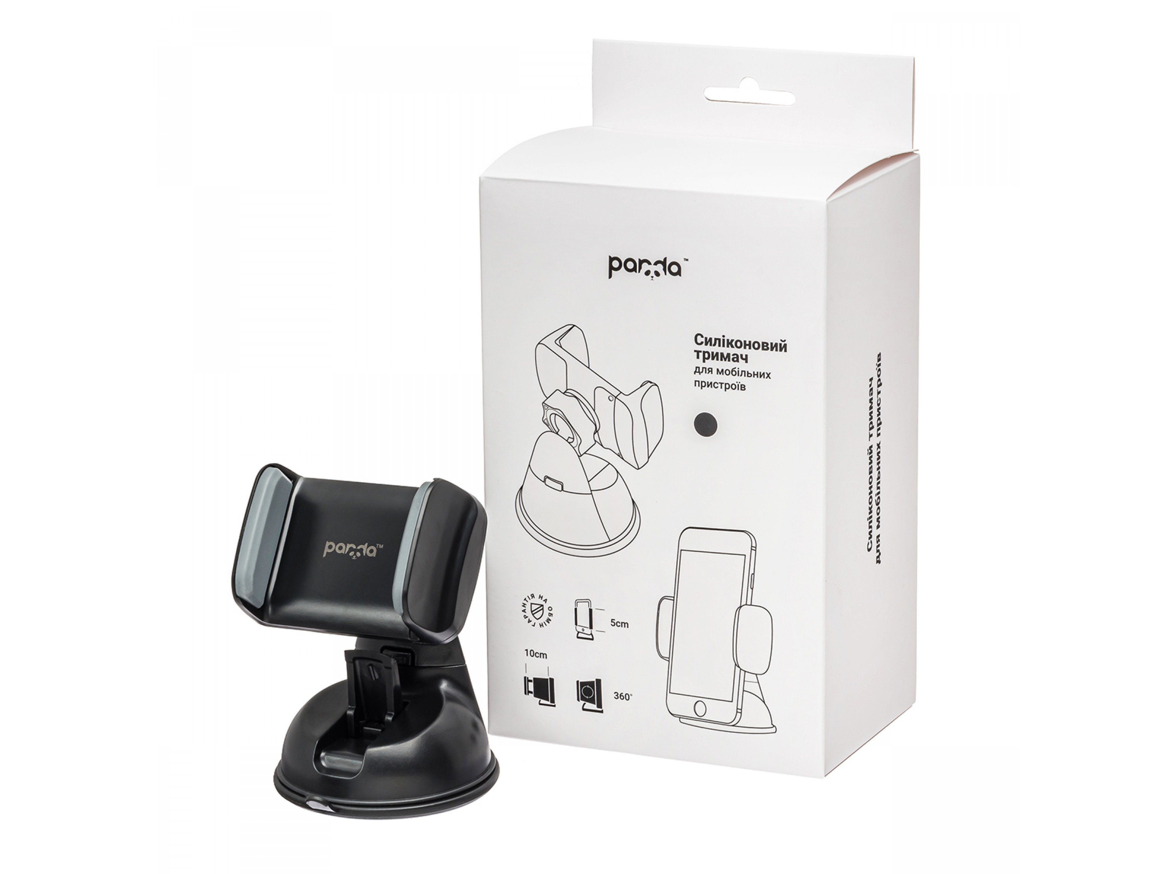 Silicone holder for mobile devices (Black)